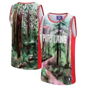 Portland Trail Blazers NBA & KidSuper Studios by Fanatics Men’s Jersey Size M